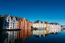 row houses in Alesund 