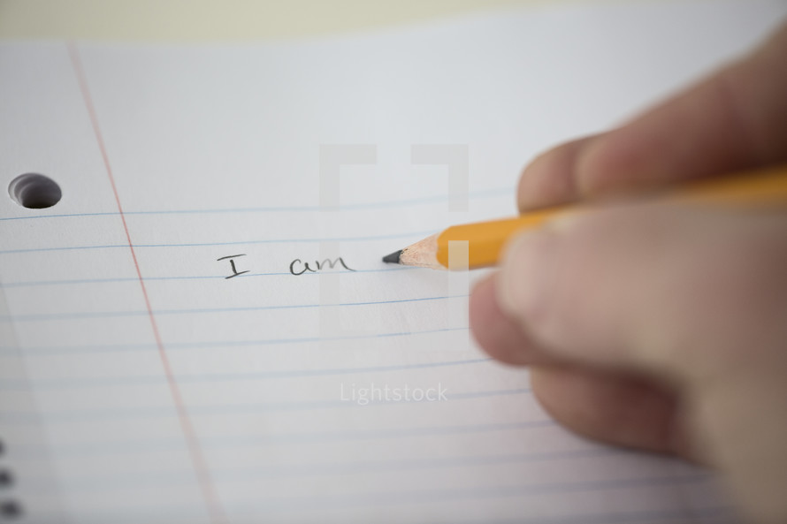I am written in pencil 