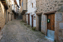 Old street of Trevejo, Caceres, Extremadura, Spain