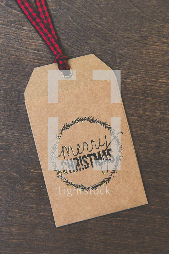 Christmas gift tag 