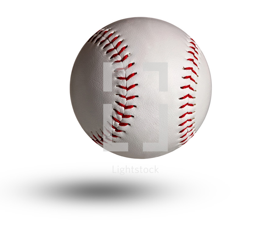 baseball on a white background 