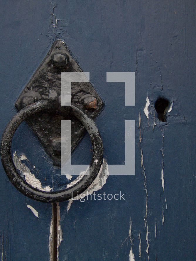 Rusted door knocker