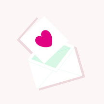 heart on envelope 