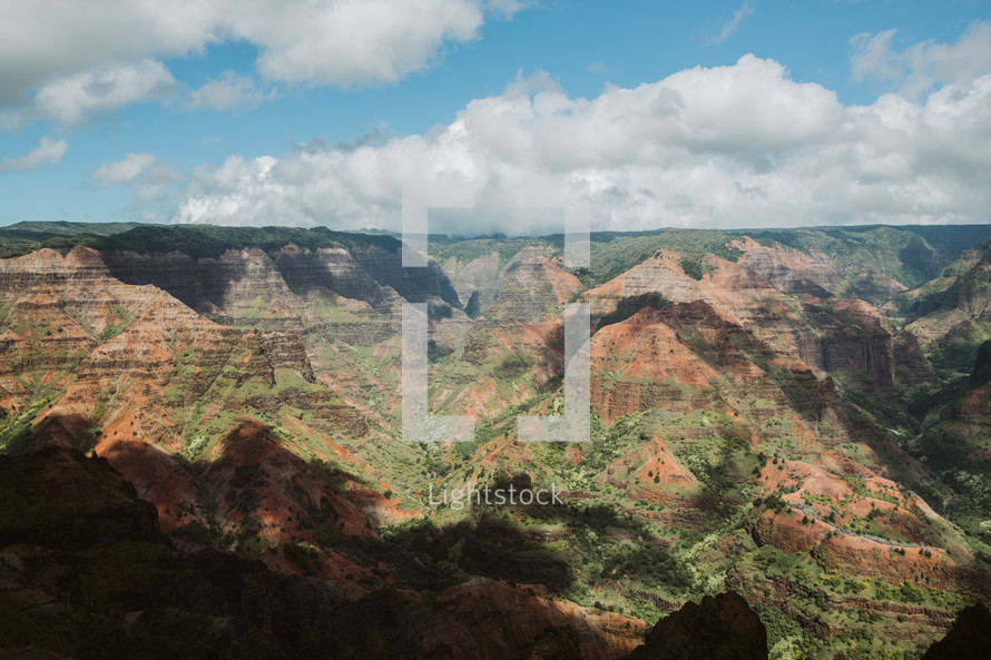 landscape of Waimea Canyon, Hawaii