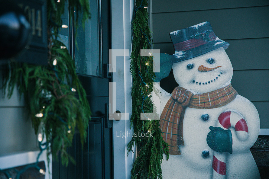 snowman Christmas decor 