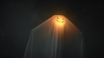 Halloween ghost haunts the night