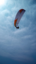 hang glider in flight