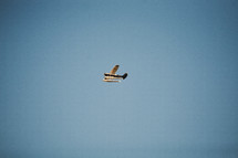 Small plane flying