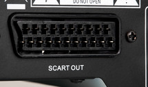 scart plug back of the dvd player