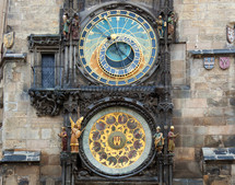 Orloj astronomical clock in Prague in Czech Republic.