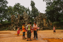 Children playing in Cambodia. 