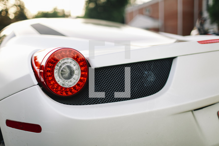 taillight of a sports car
