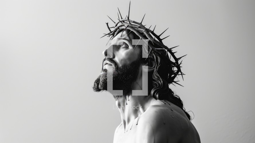  Jesus Christ. Photography with white background