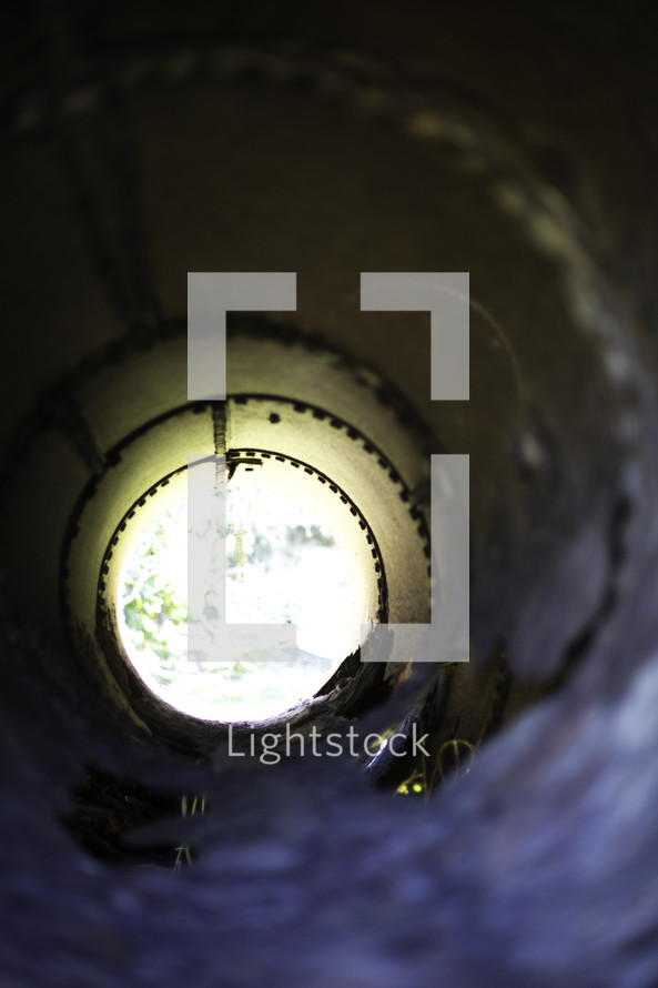 tunnel, light, port hole, tube 