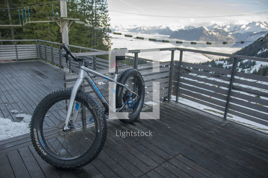 Mountain biking in the mountains of Switzerland