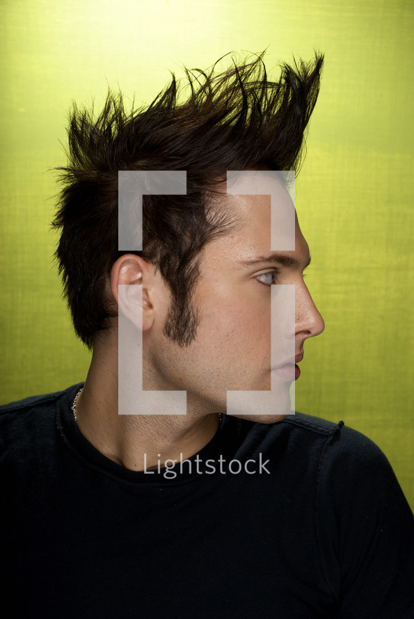 spiked hair 