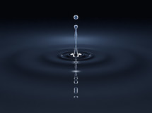 droplet of water splashing 