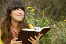 woman reading her Bible