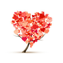 hearts on a tree 