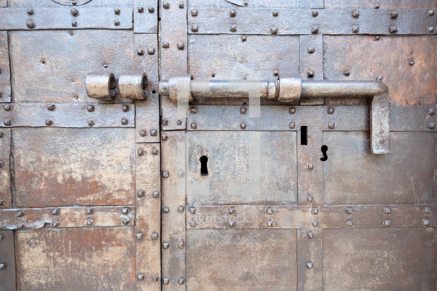 old rusty lock 