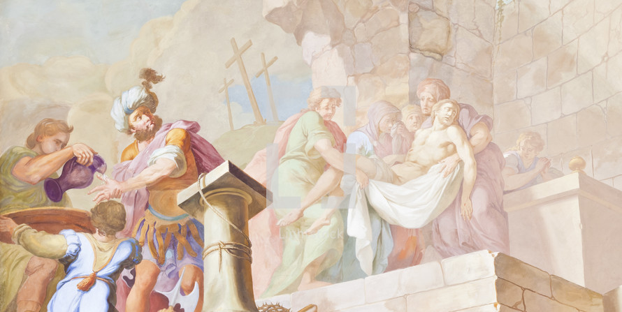 biblical scene fresko 