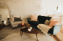 out of focus living room 