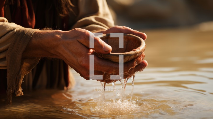 Jesus turns water into wine (John 2.1–11)