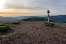 viewfinder scope on a mountaintop in France 