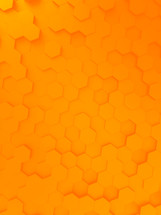 orange hexagon background 