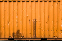 metal on a train car 