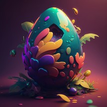 Easter Egg Psychedelic