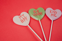 Valentines lollipops 
