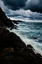 a stormy sea 