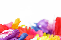 colorful luau flowers 