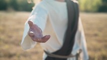 Jesus extending a helping hand 