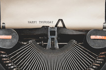 Happy Thursday and a vintage typewriter 