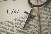 Luke and a cross necklace 