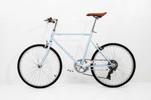 bicycle against a white background 