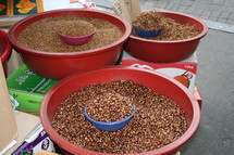 grains in bowls 