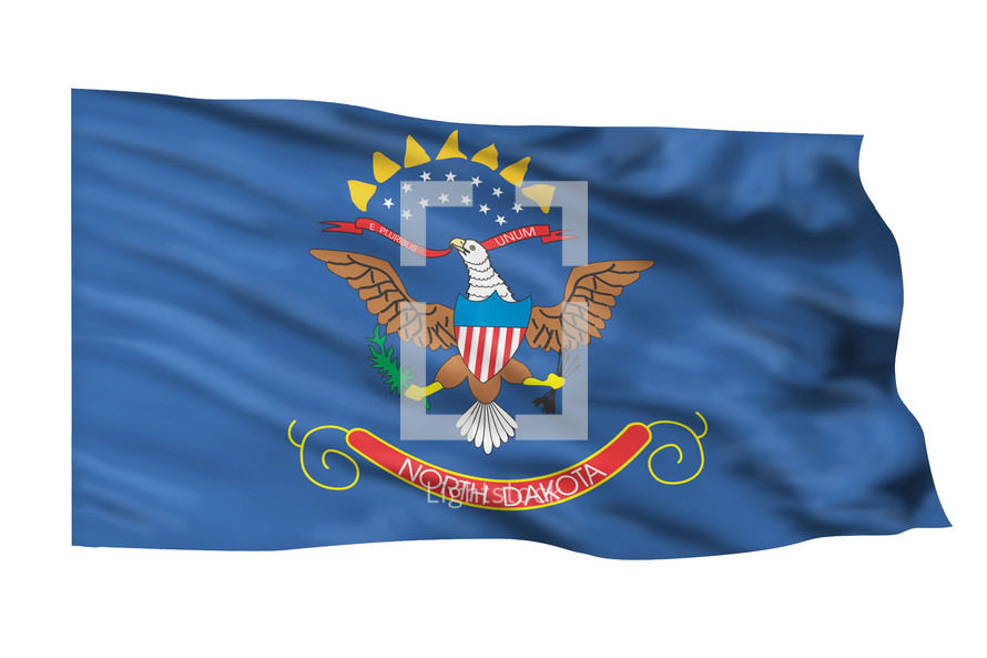 State flag of North Dakota.