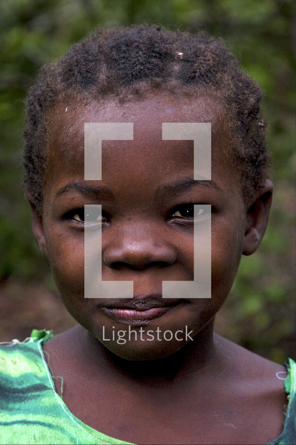 little girl in Zanzibar.