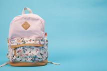floral book bag 