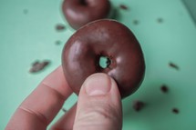 delicius chocolate doughnut, sweet food