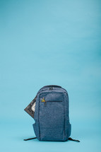 blue book bag 