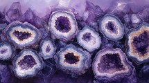 Amethyst Crystal Geode Closeup, Abstract purple crystal background