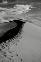 exploring rolling sand dunes 