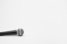 microphone on a white background 