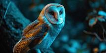  Majestic Owl Perched in Moonlit Forest