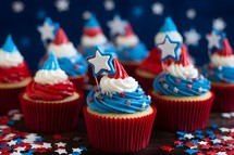 Fourth of July celebration cupcakes