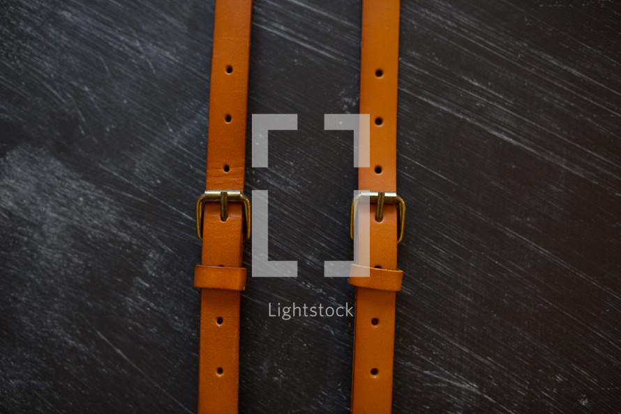 leather suspenders 